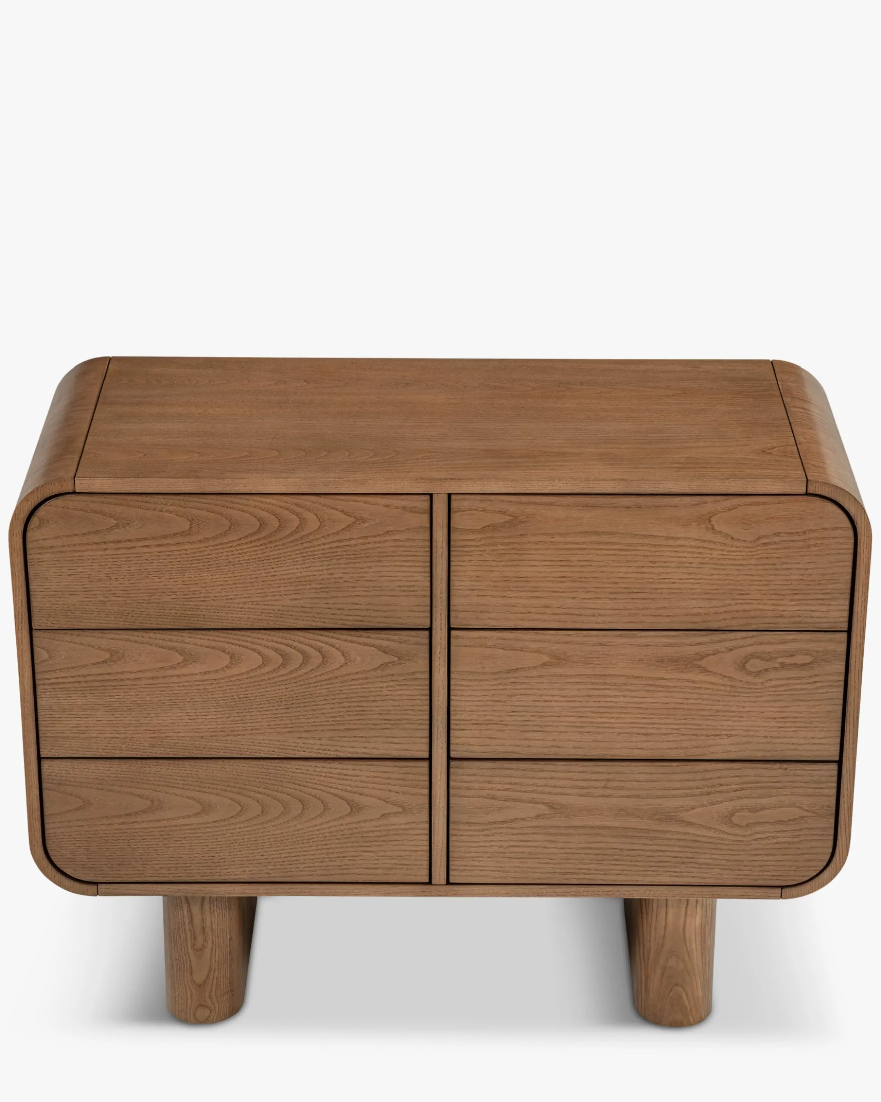 Commode, Bois de frêne teinte noyer, L100 Ned
