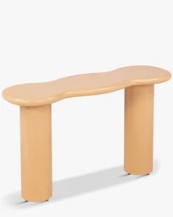 Console, Bois beige caramel, L120 Onda