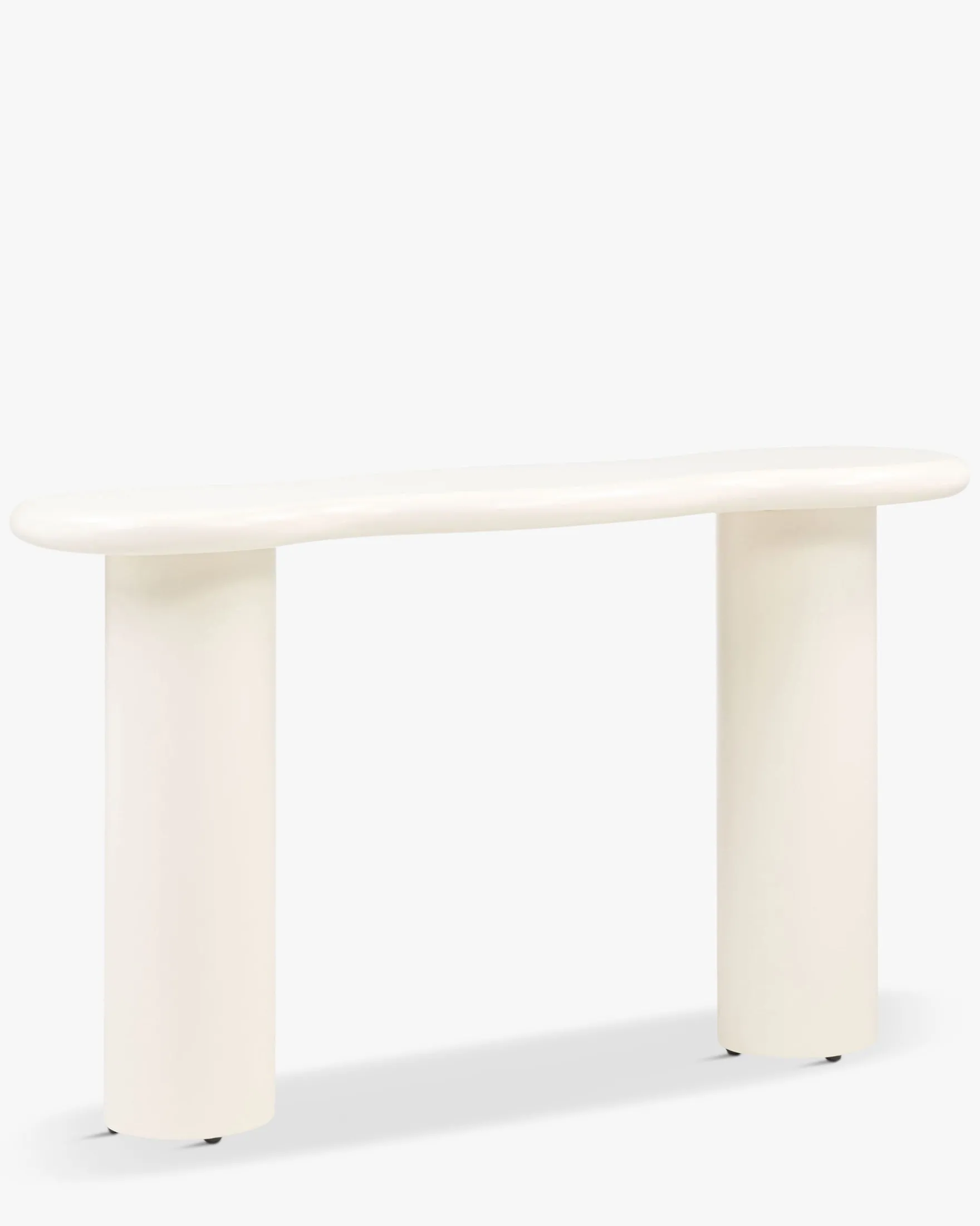 Console, Bois beige lin, L120 Onda