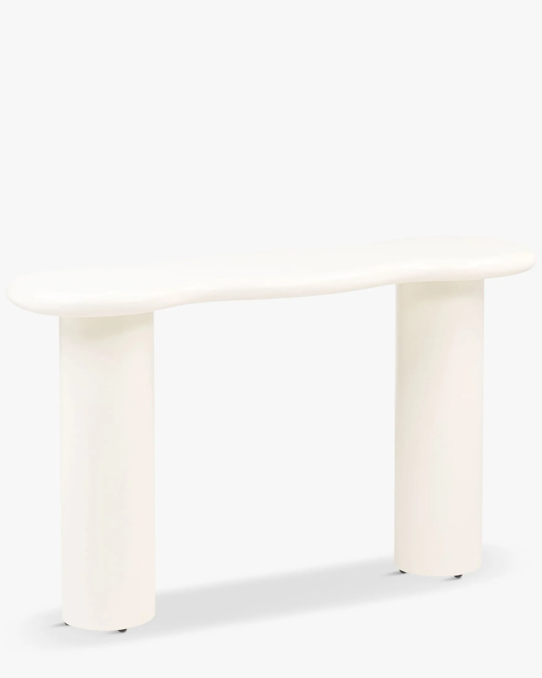 Console, Bois beige lin, L120 Onda