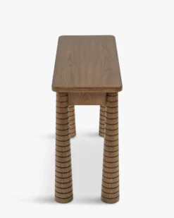 Console, Bois de Frêne Teinte Noyer, L100 Temba