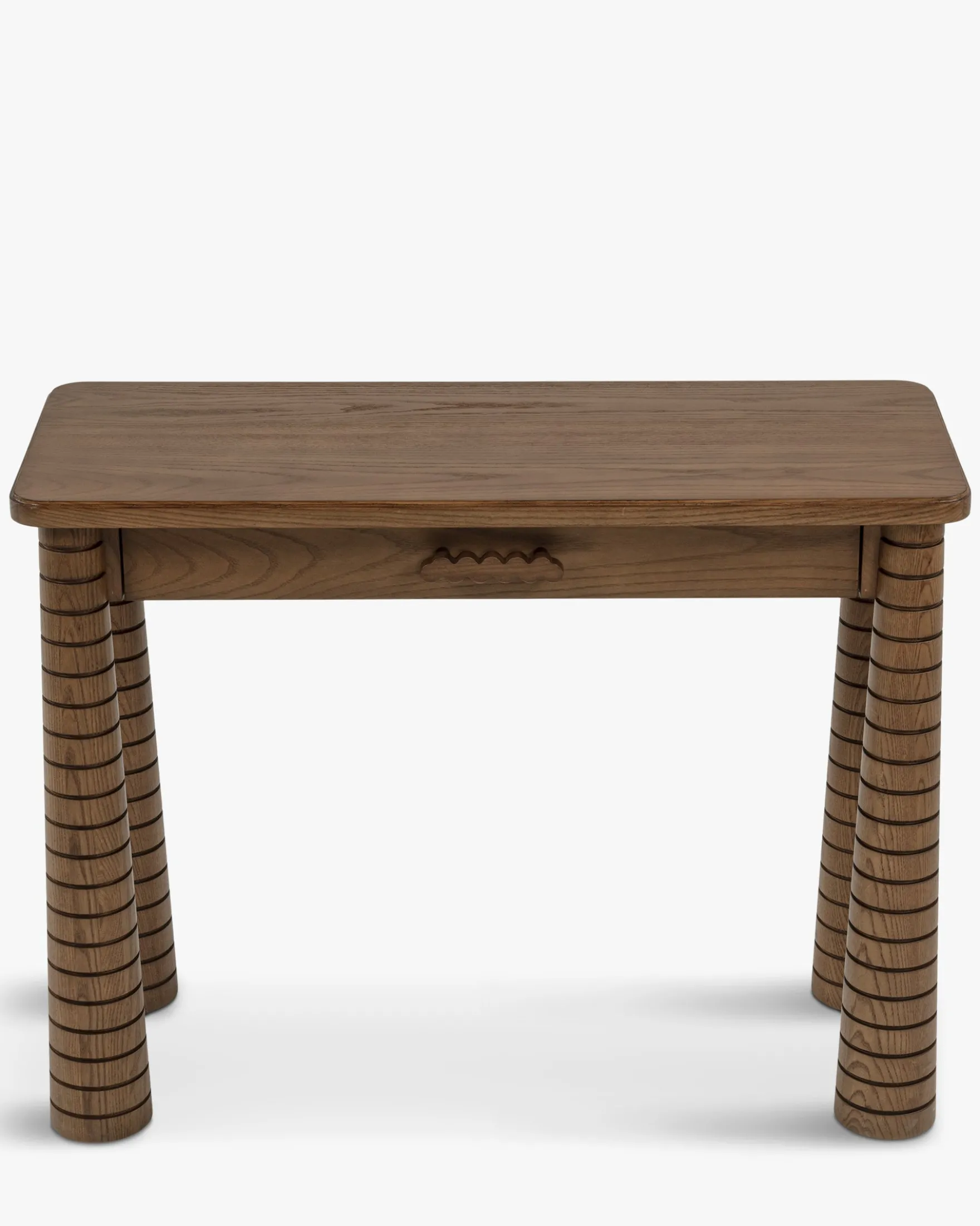 Console, Bois de Frêne Teinte Noyer, L100 Temba