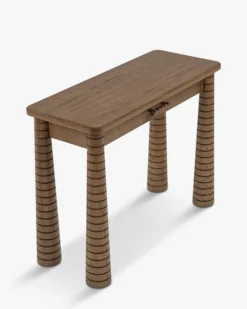 Console, Bois de Frêne Teinte Noyer, L100 Temba