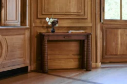 Console, Bois de Frêne Teinte Noyer, L100 Temba