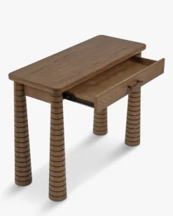 Console, Bois de Frêne Teinte Noyer, L100 Temba