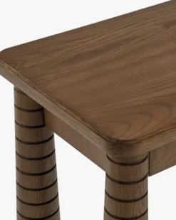 Console, Bois de Frêne Teinte Noyer, L100 Temba