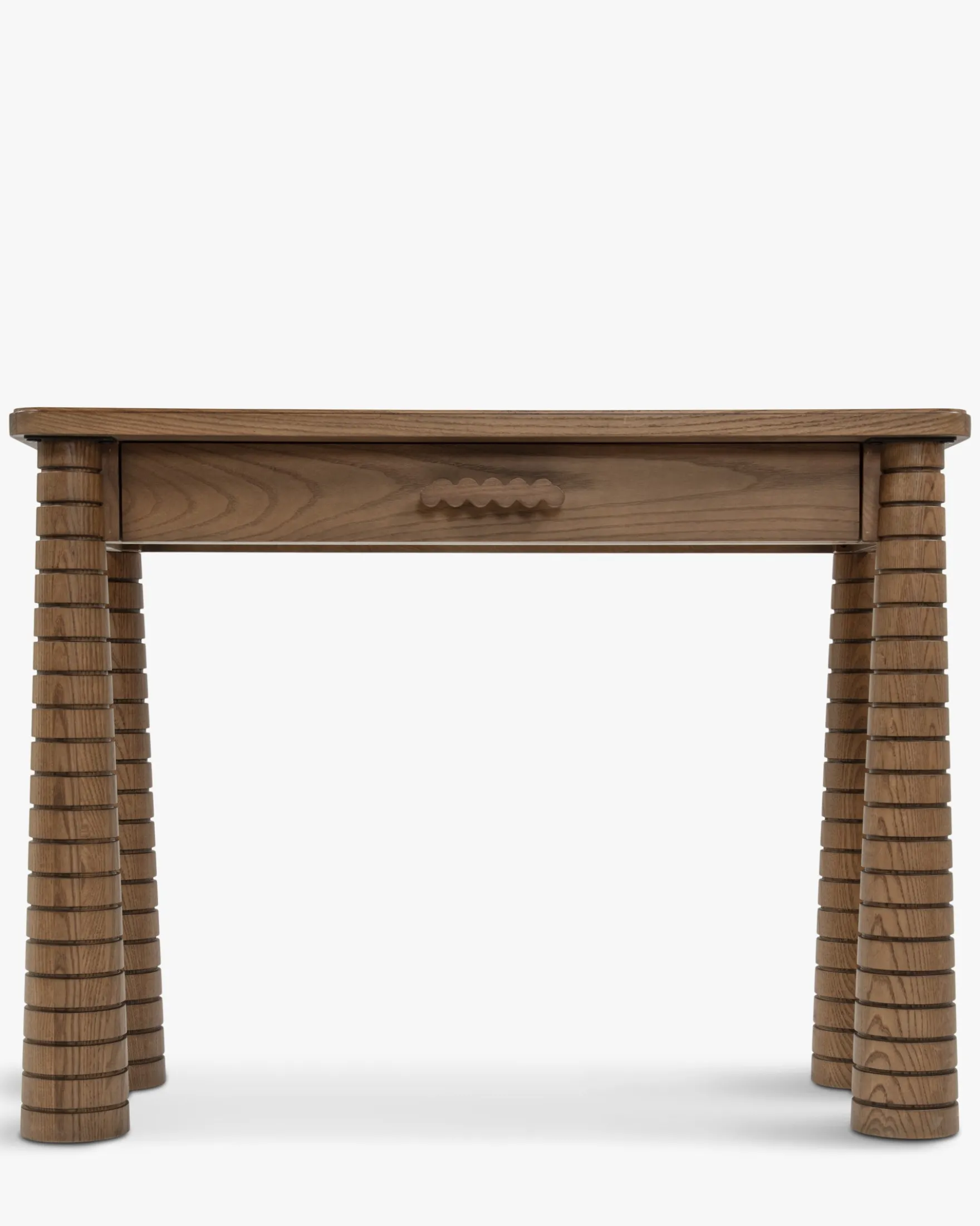 Console, Bois de Frêne Teinte Noyer, L100 Temba