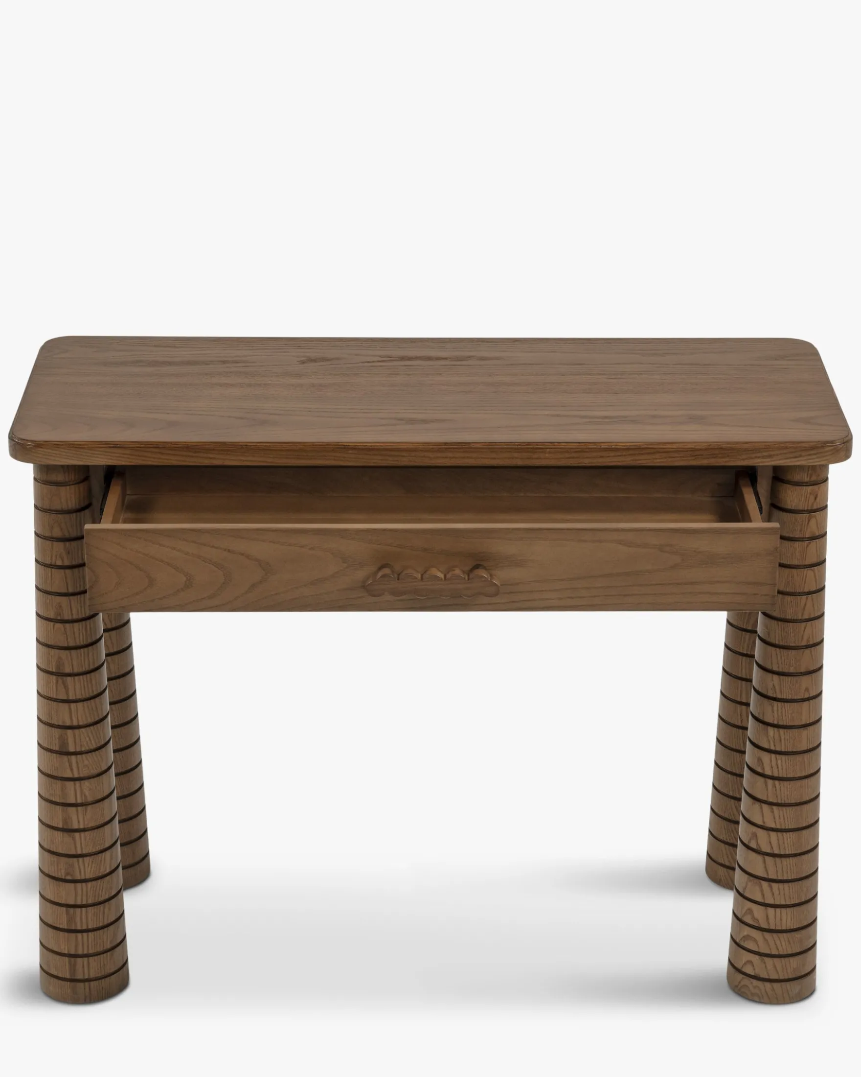 Console, Bois de Frêne Teinte Noyer, L100 Temba