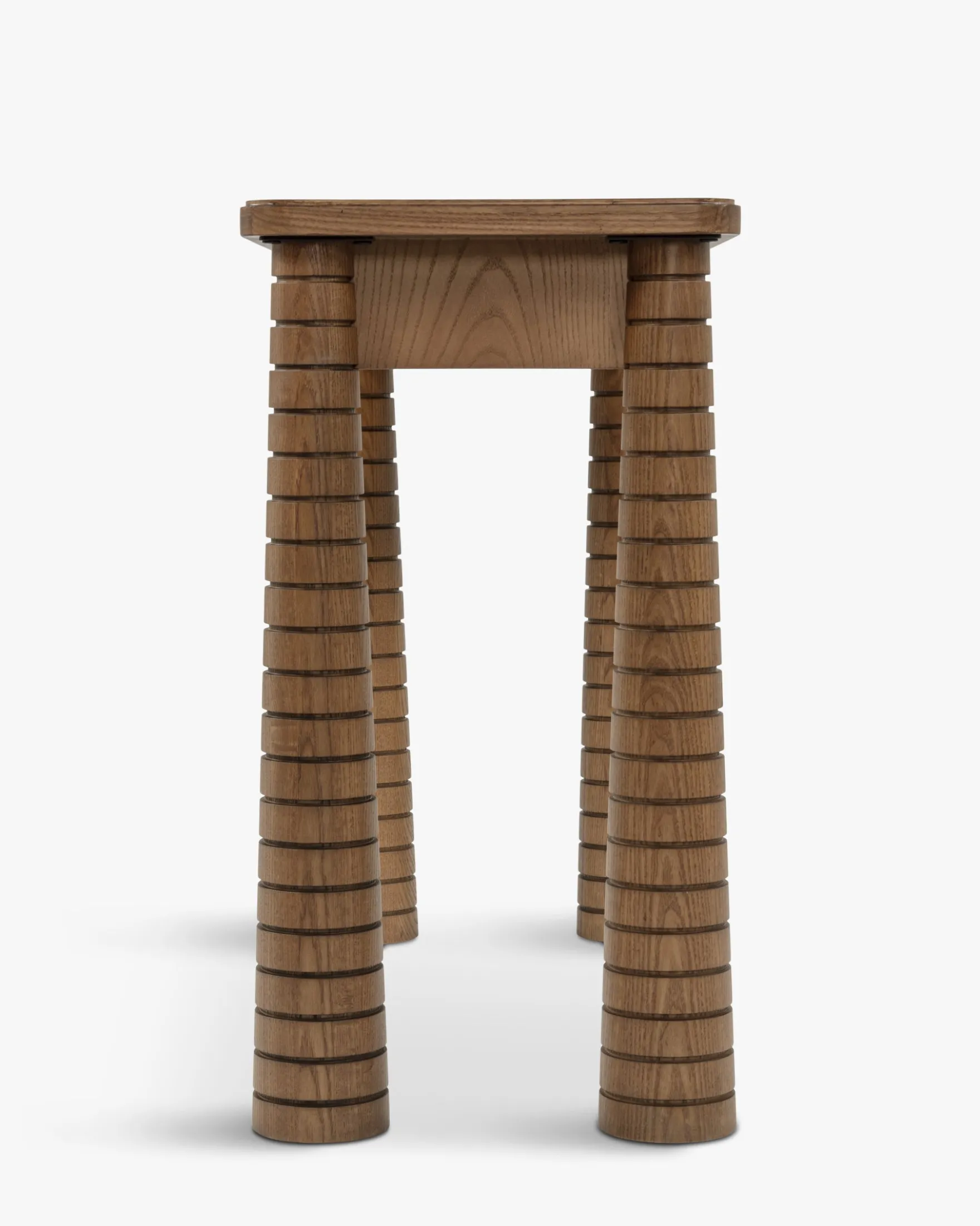 Console, Bois de Frêne Teinte Noyer, L100 Temba