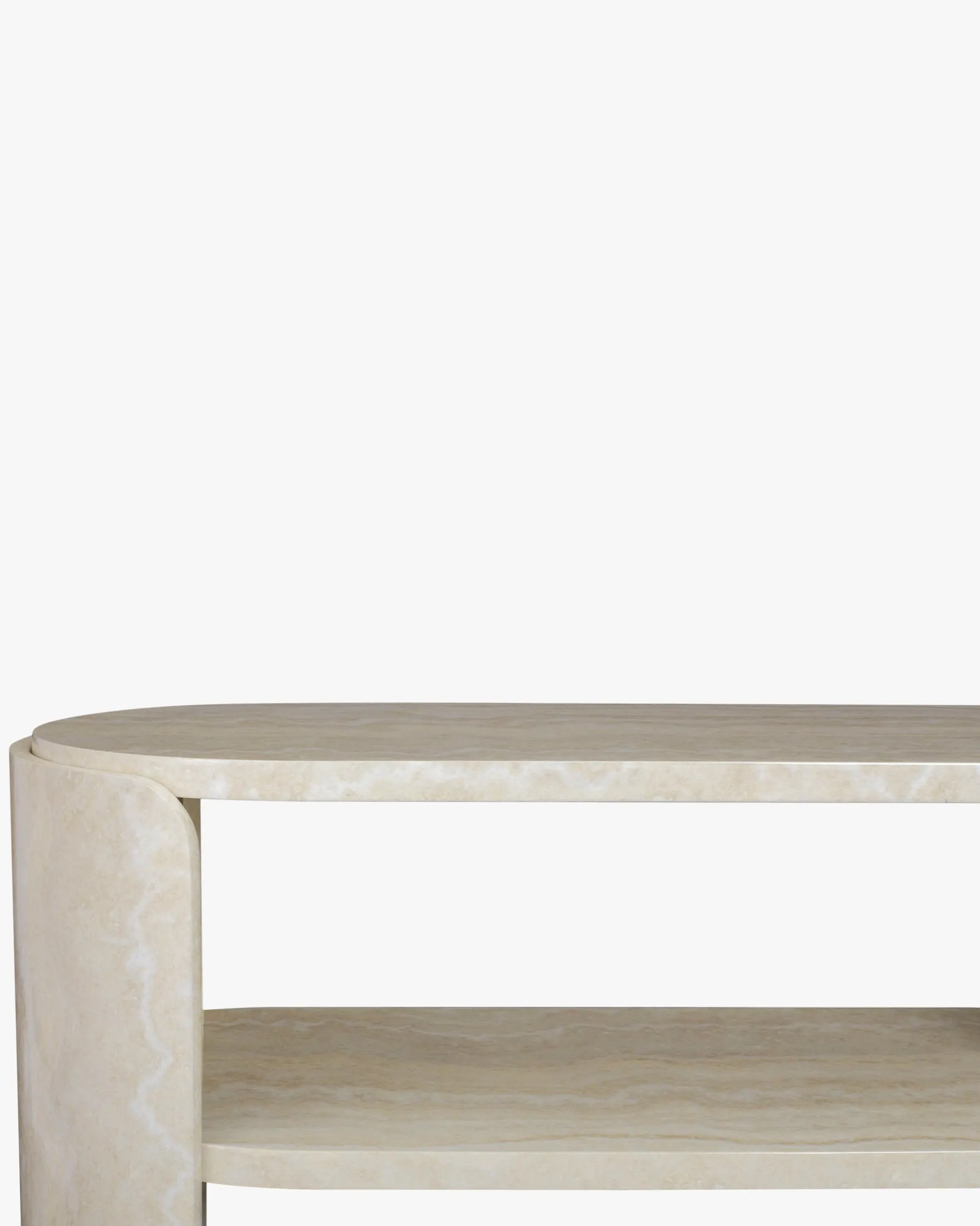 Console, Effet travertin, L100 Elipse