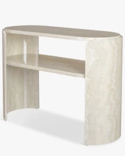 Console, Effet travertin, L100 Elipse