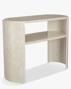 Console, Effet travertin, L100 Elipse