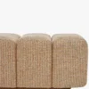 Ensemble banc + pouf, Tweed jaune Miami Jollin, Nami