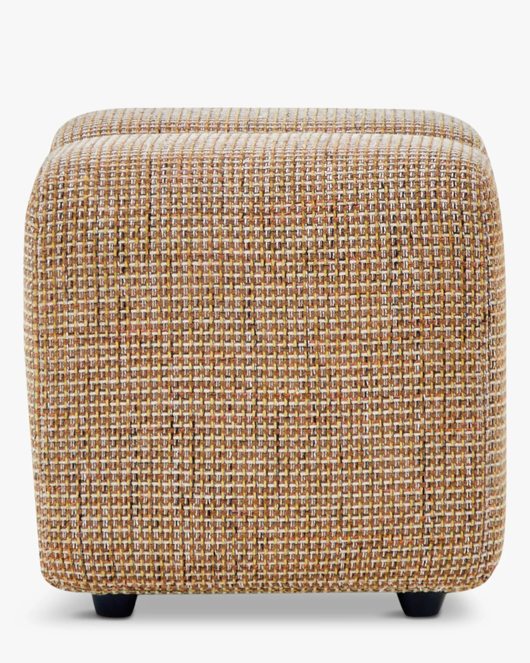 Ensemble banc + pouf, Tweed jaune Miami Jollin, Nami