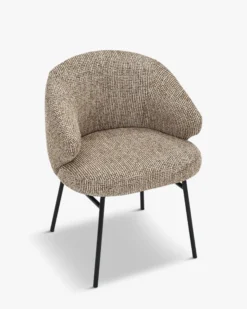 Ensemble 4 chaises, Tweed marron mocha Aspen