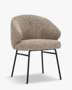 Ensemble 4 chaises, Tweed marron mocha Aspen