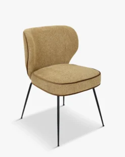 Ensemble 6 chaises, Tweed marron écureuil Wayne