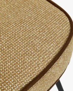 Ensemble 6 chaises, Tweed marron écureuil Wayne