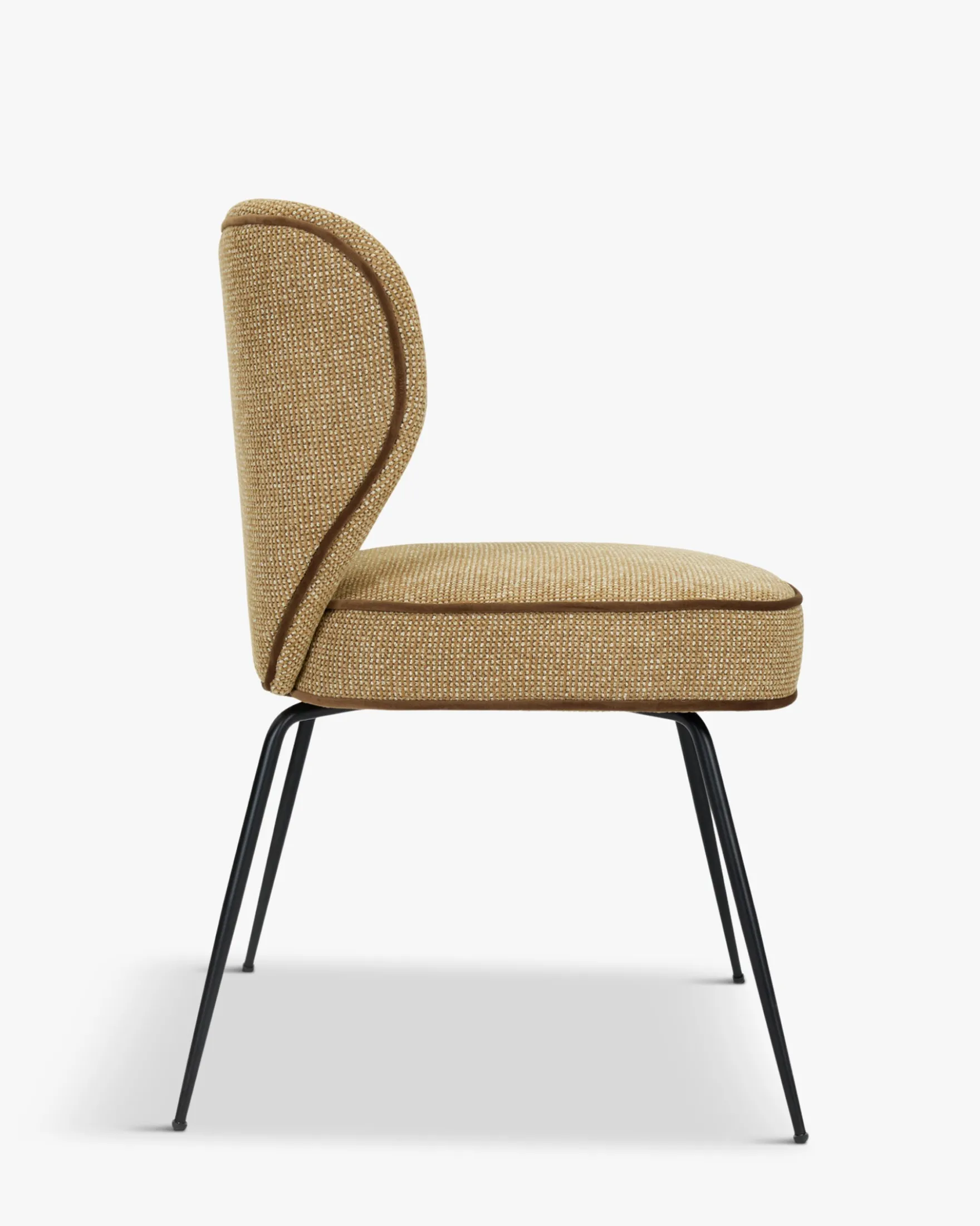 Ensemble 6 chaises, Tweed marron écureuil Wayne