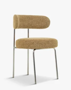 Ensemble de 4 chaises, Vert cactus & tweed chêne Vittoria