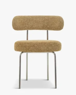 Ensemble de 4 chaises, Vert cactus & tweed chêne Vittoria