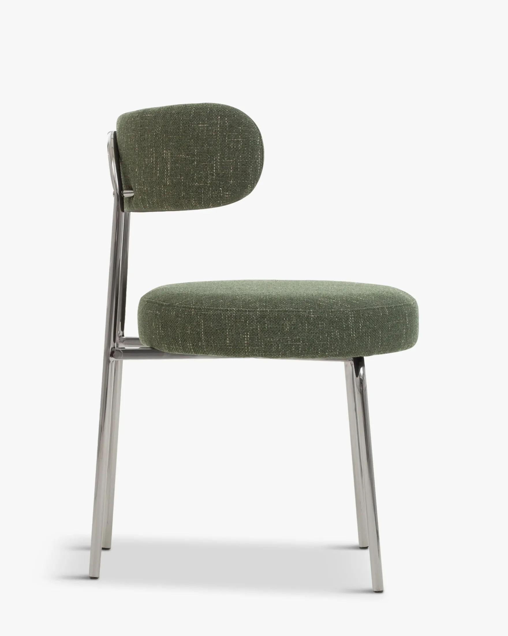 Ensemble de 4 chaises, Vert cactus & tweed chêne Vittoria