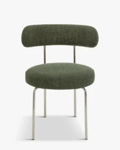Ensemble de 4 chaises, Vert cactus & tweed chêne Vittoria