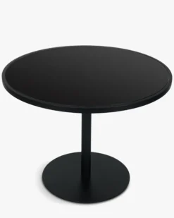 Ensemble de jardin, Table à manger de jardin ronde + 2 chaises, Noir & Blanc écru Santa Monica, Echo
