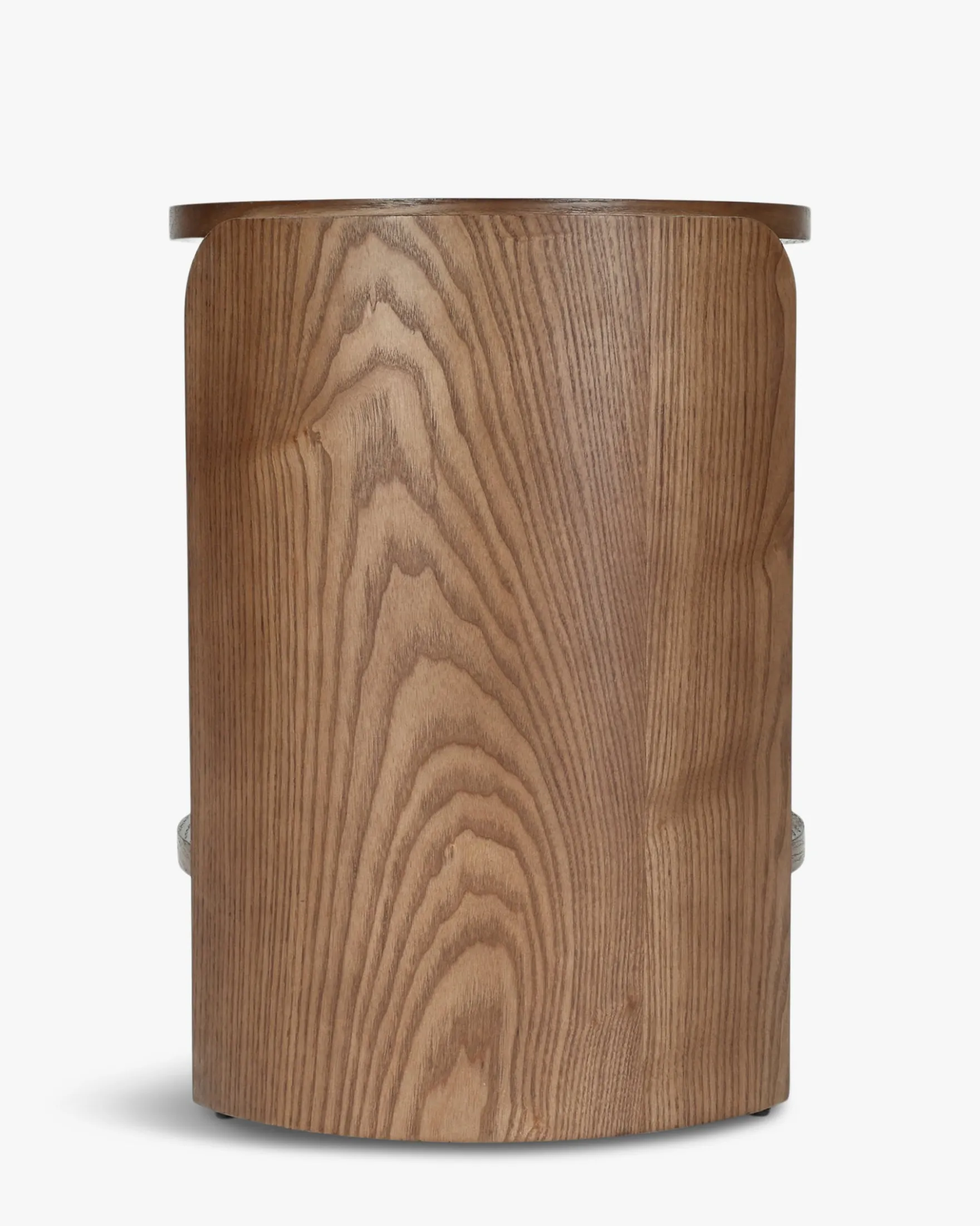 Ensemble de 2 tables de chevet ou d'appoint, Bois noyer, H50 Elipse