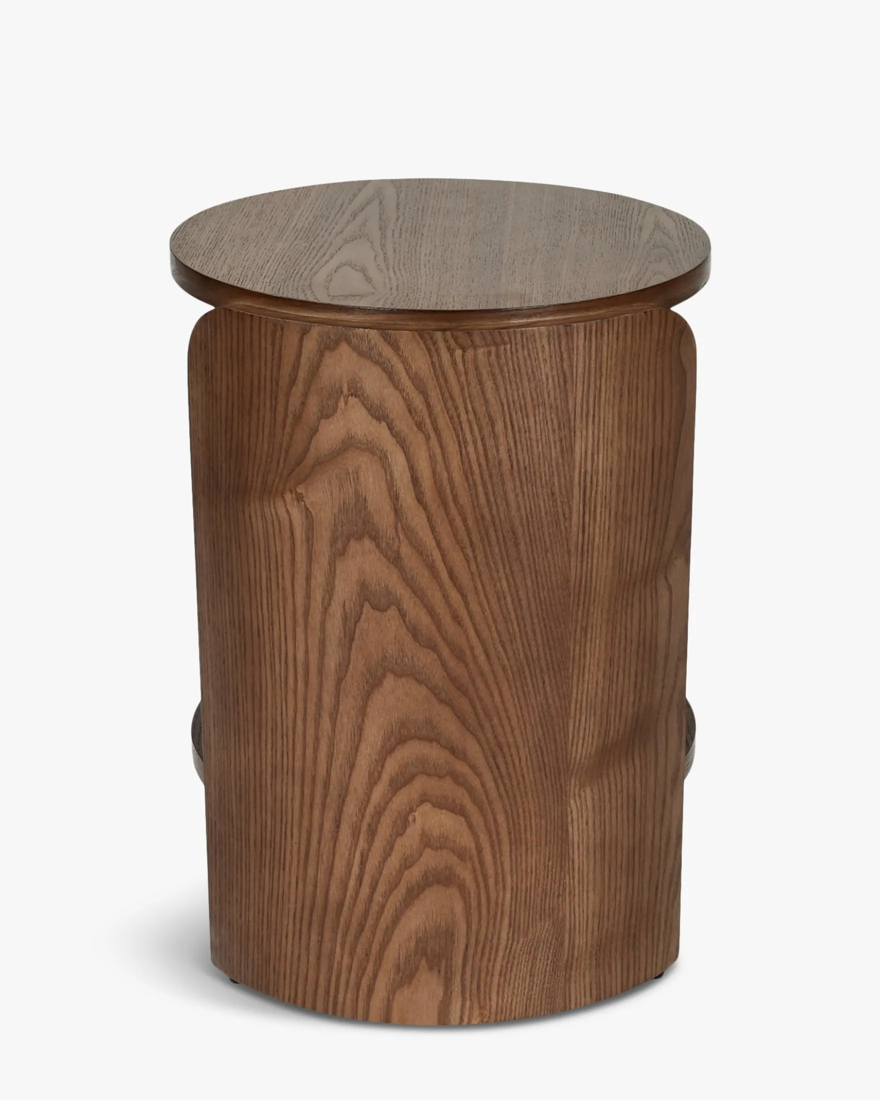 Ensemble de 2 tables de chevet ou d'appoint, Bois noyer, H50 Elipse