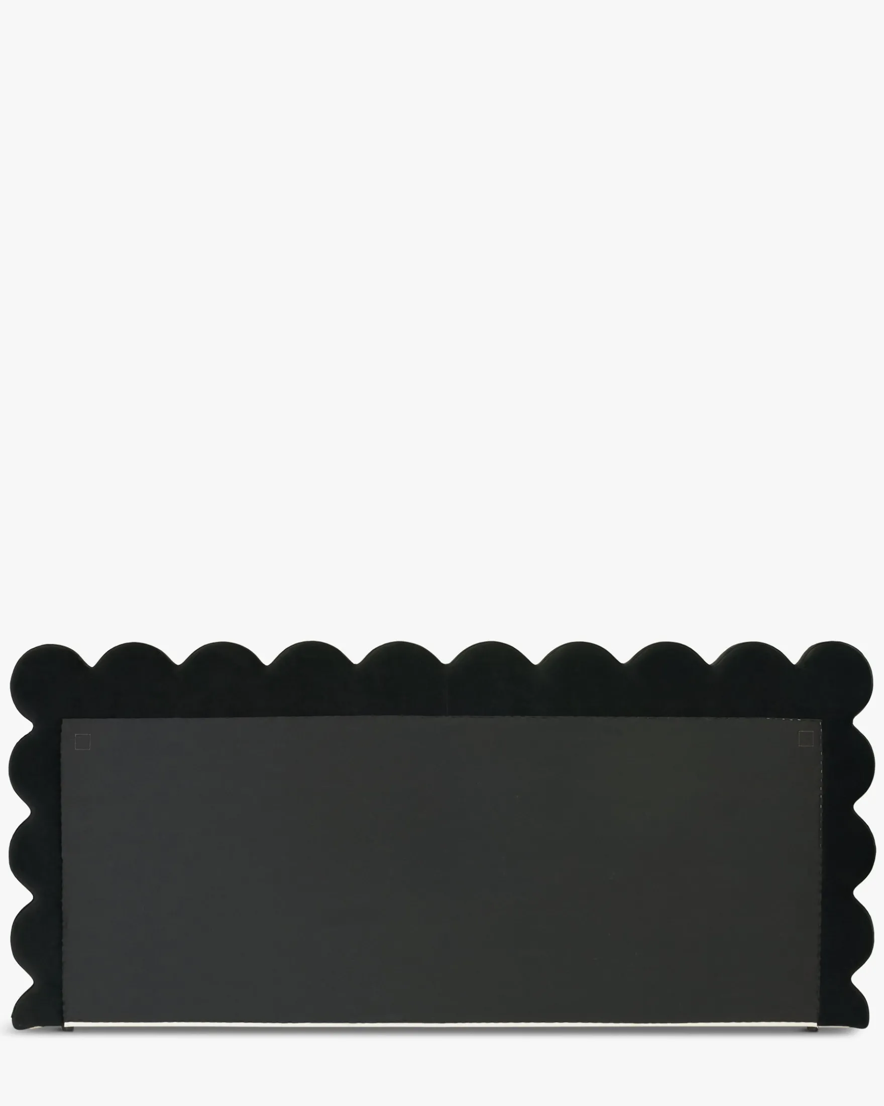 Ensemble 2 tables de chevet + tête de lit, Ecru peluche Monaco + Aria