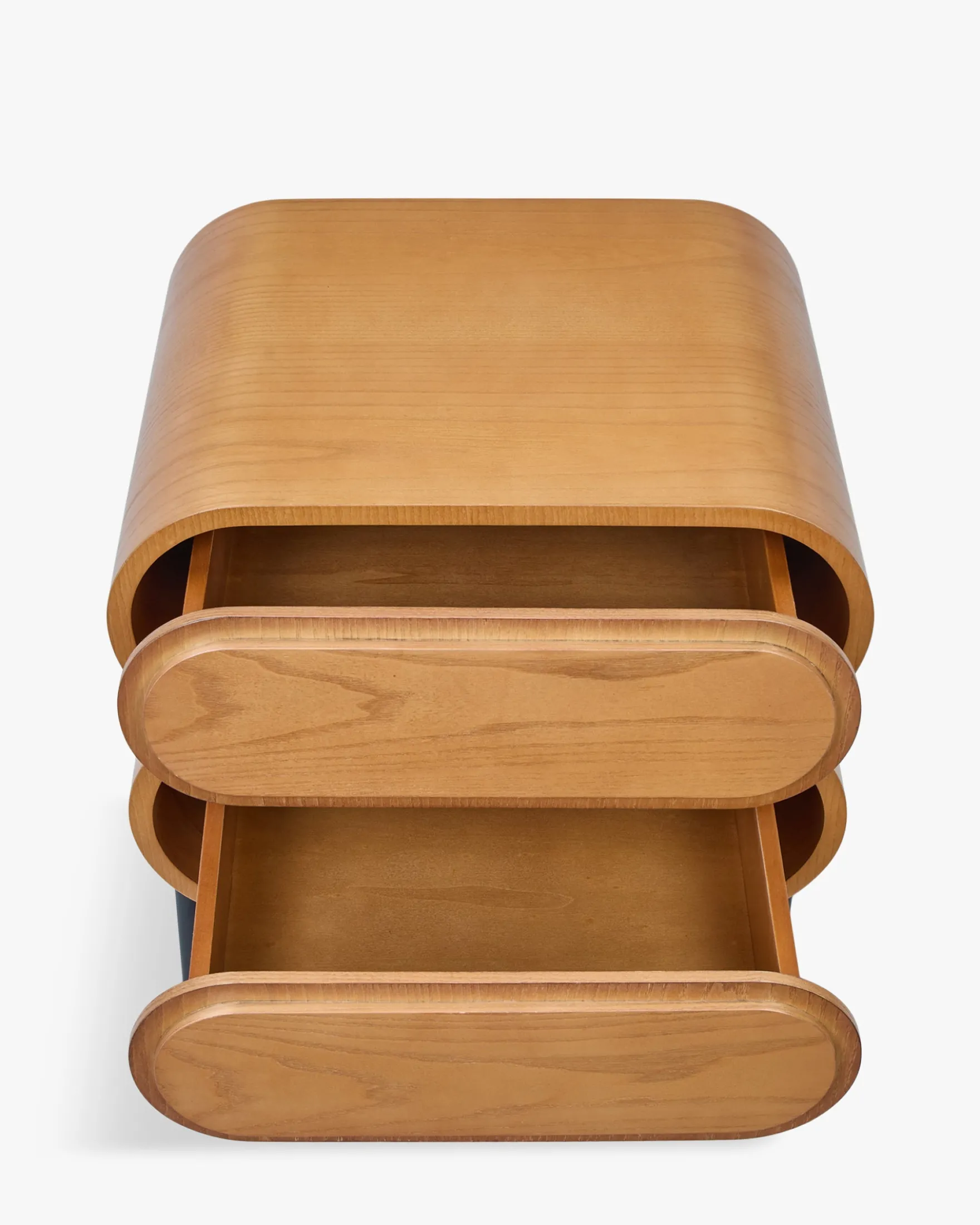 Ensemble 2 tables de chevet + tête de lit, Ecru peluche Monaco + Aria