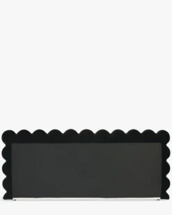 Ensemble 2 tables de chevet + tête de lit, Ecru peluche Monaco + Aria