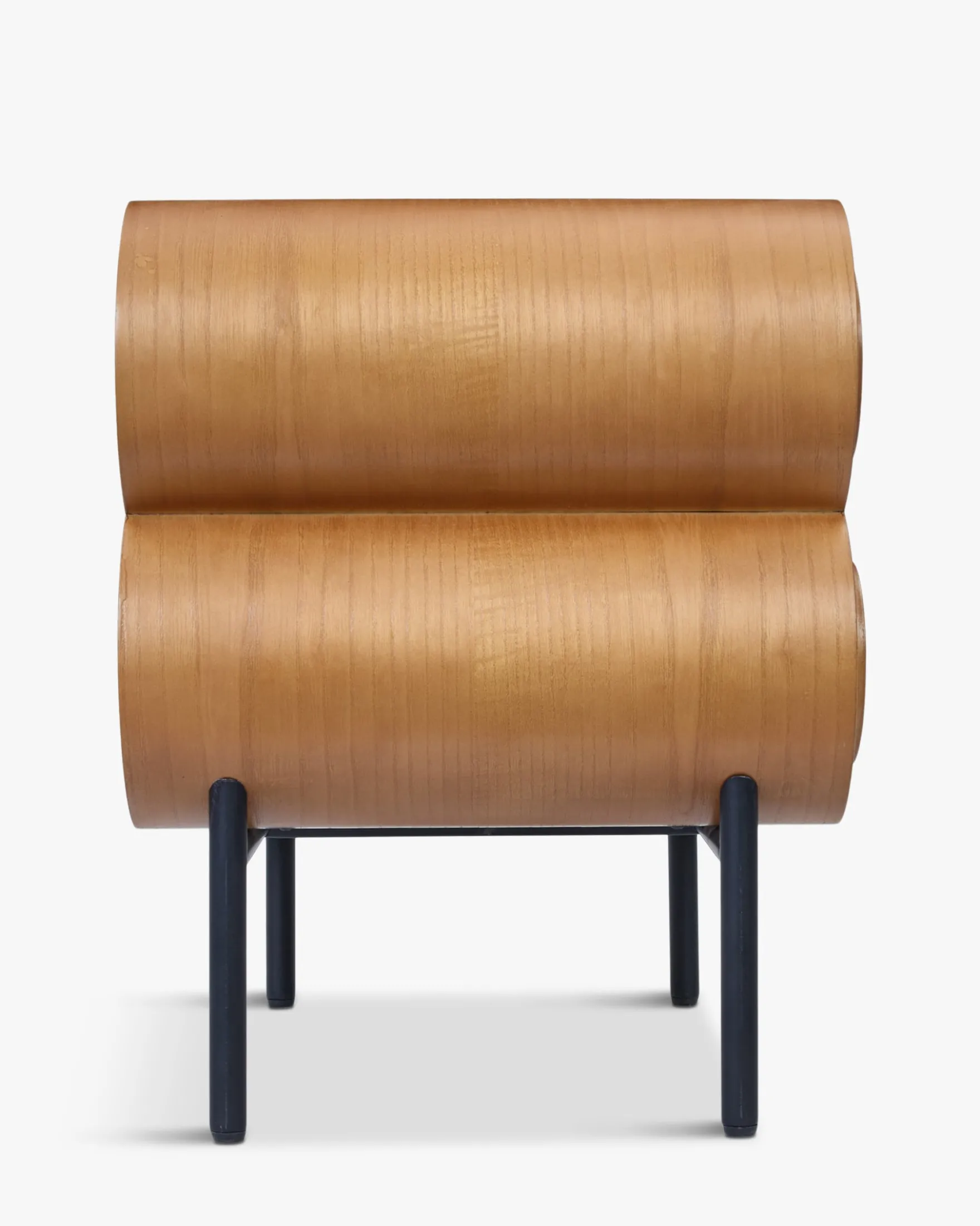 Ensemble 2 tables de chevet + tête de lit, Ecru peluche Monaco + Aria