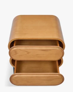 Ensemble 2 tables de chevet + tête de lit, Ecru peluche Monaco + Aria