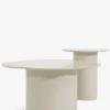 Ensemble tables gigognes, Beige argile Esther, Estelle