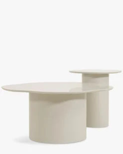 Ensemble tables gigognes, Beige argile Esther, Estelle