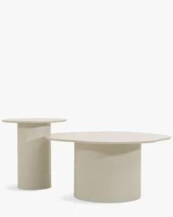 Ensemble tables gigognes, Beige argile Esther, Estelle