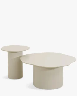 Ensemble tables gigognes, Beige argile Esther, Estelle