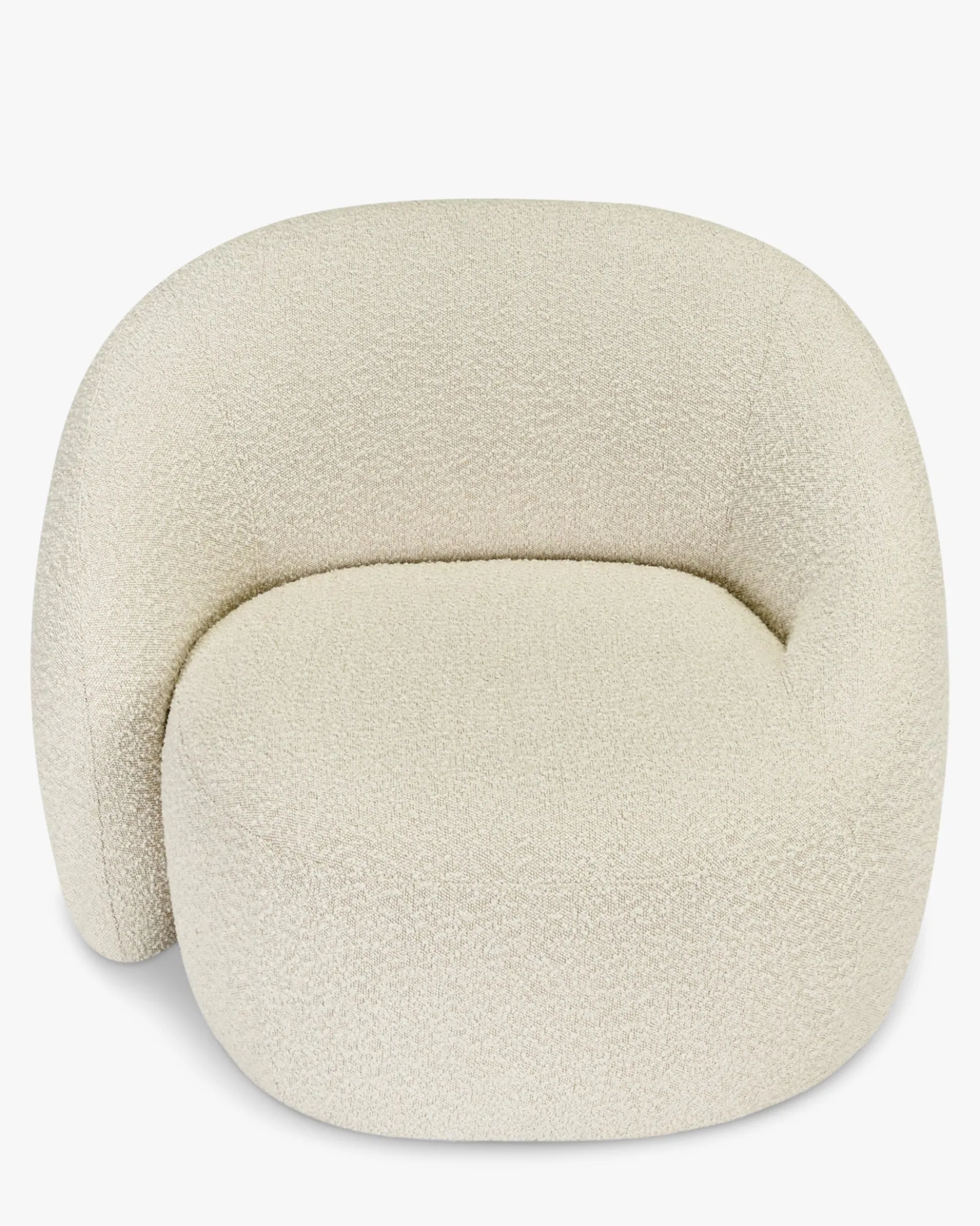 Fauteuil, Blanc avoine bouclé Neo