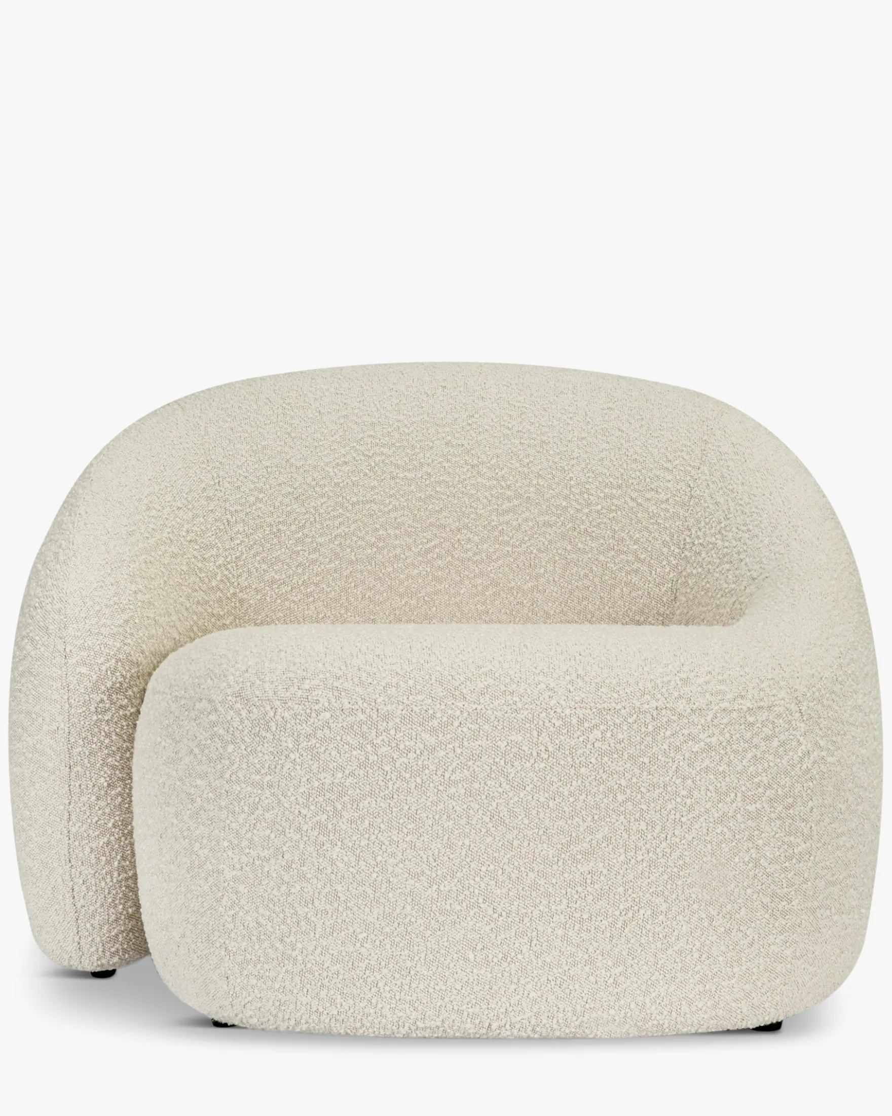 Fauteuil, Blanc avoine bouclé Neo