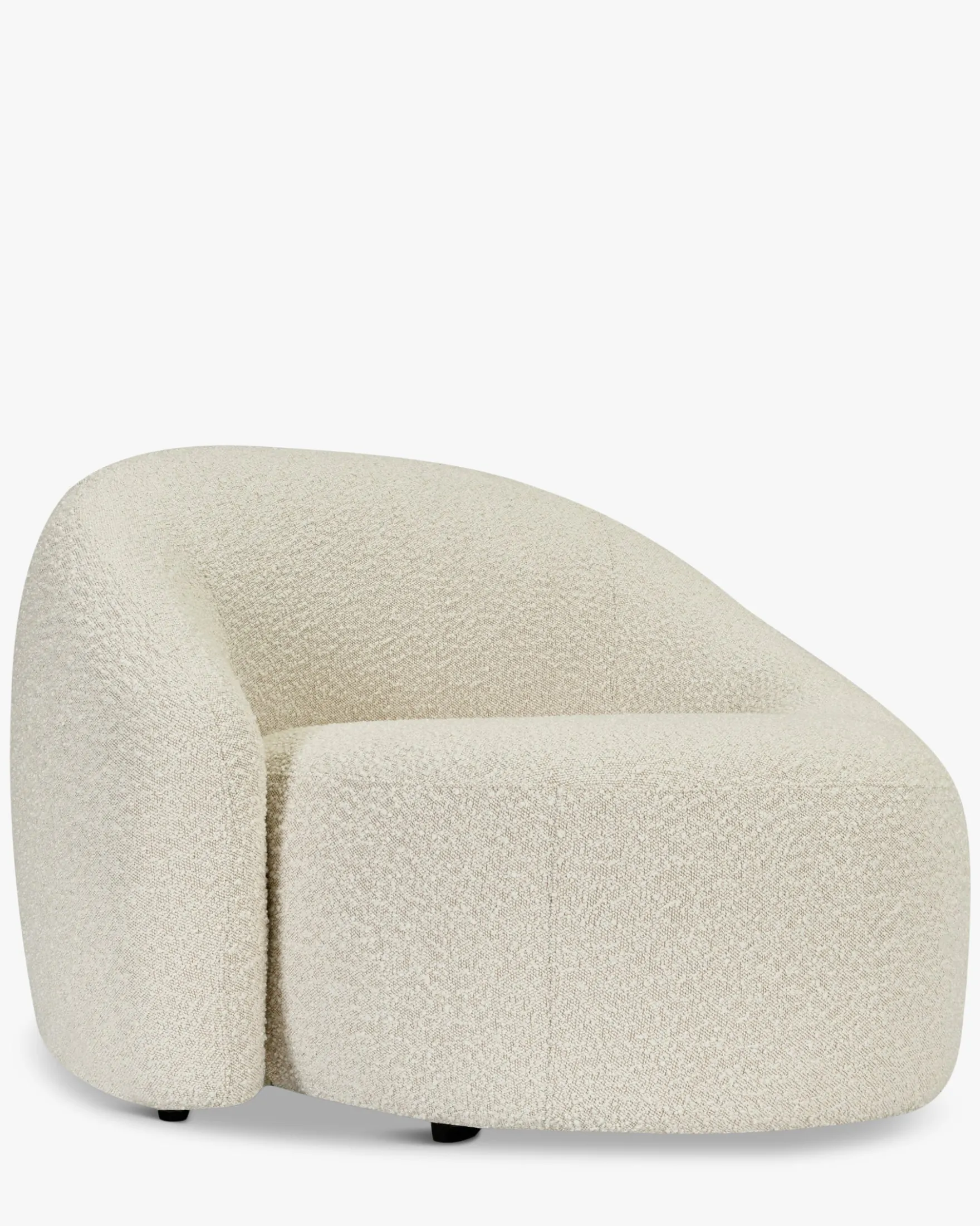 Fauteuil, Blanc avoine bouclé Neo