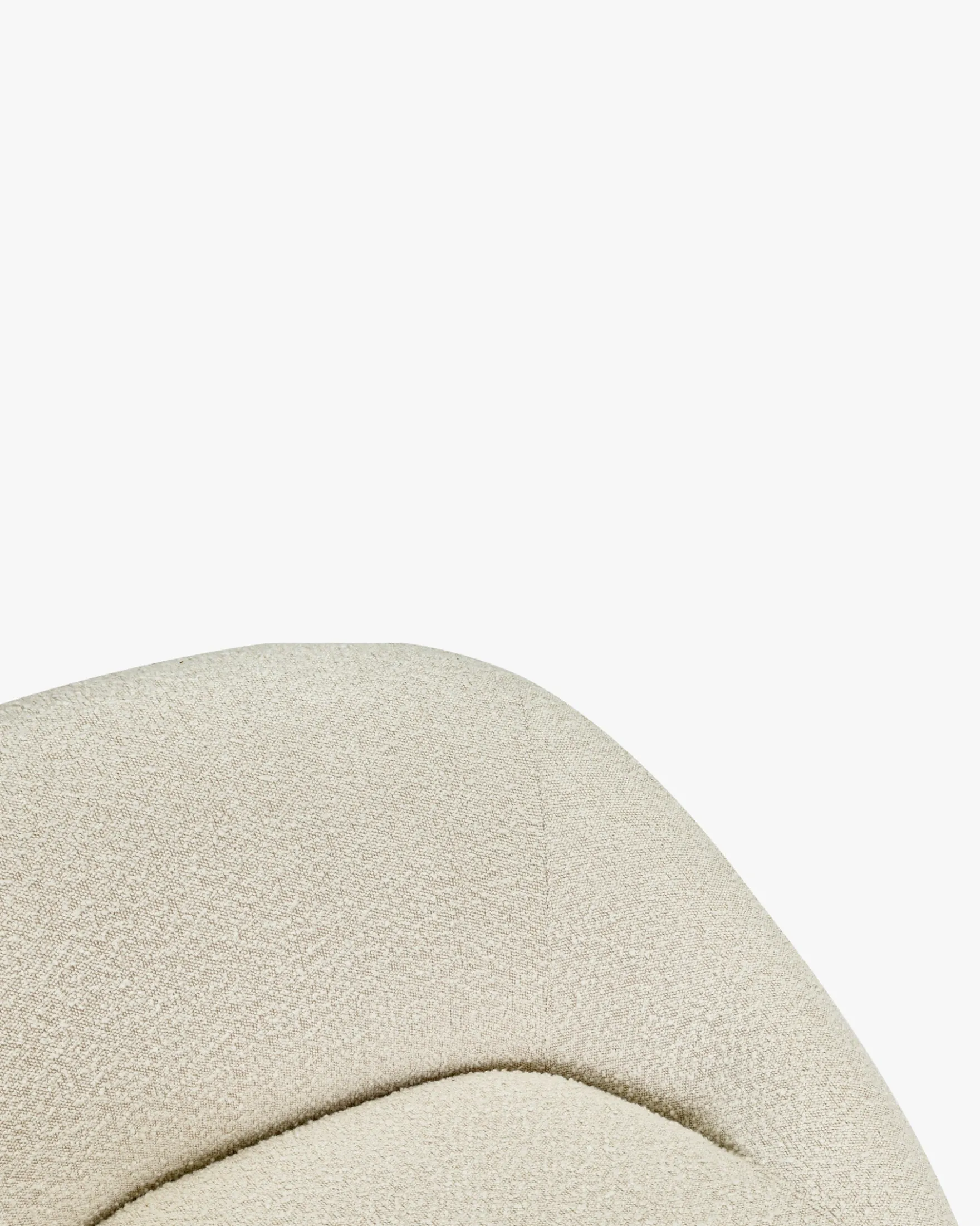 Fauteuil, Blanc avoine bouclé Neo