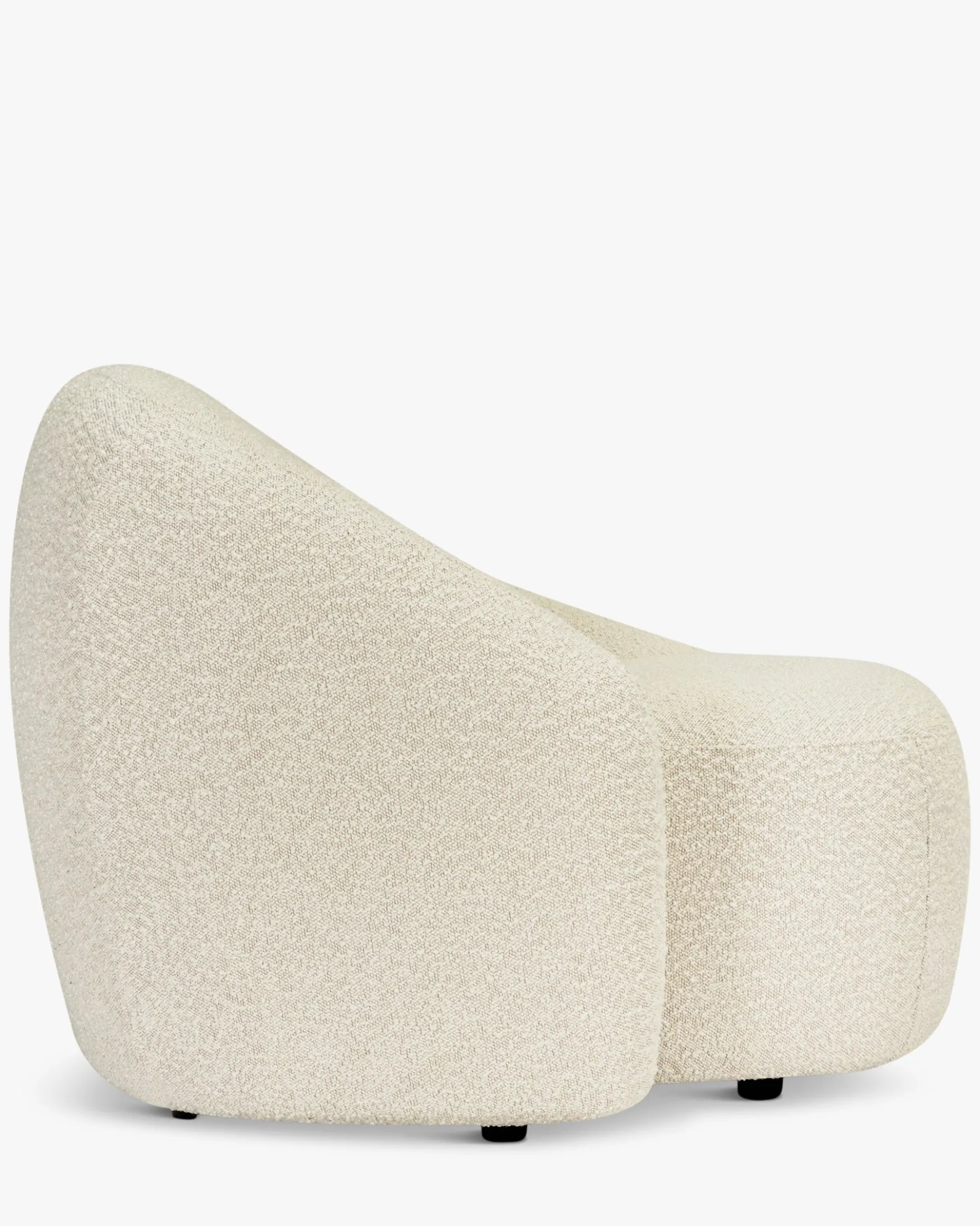 Fauteuil, Blanc avoine bouclé Neo
