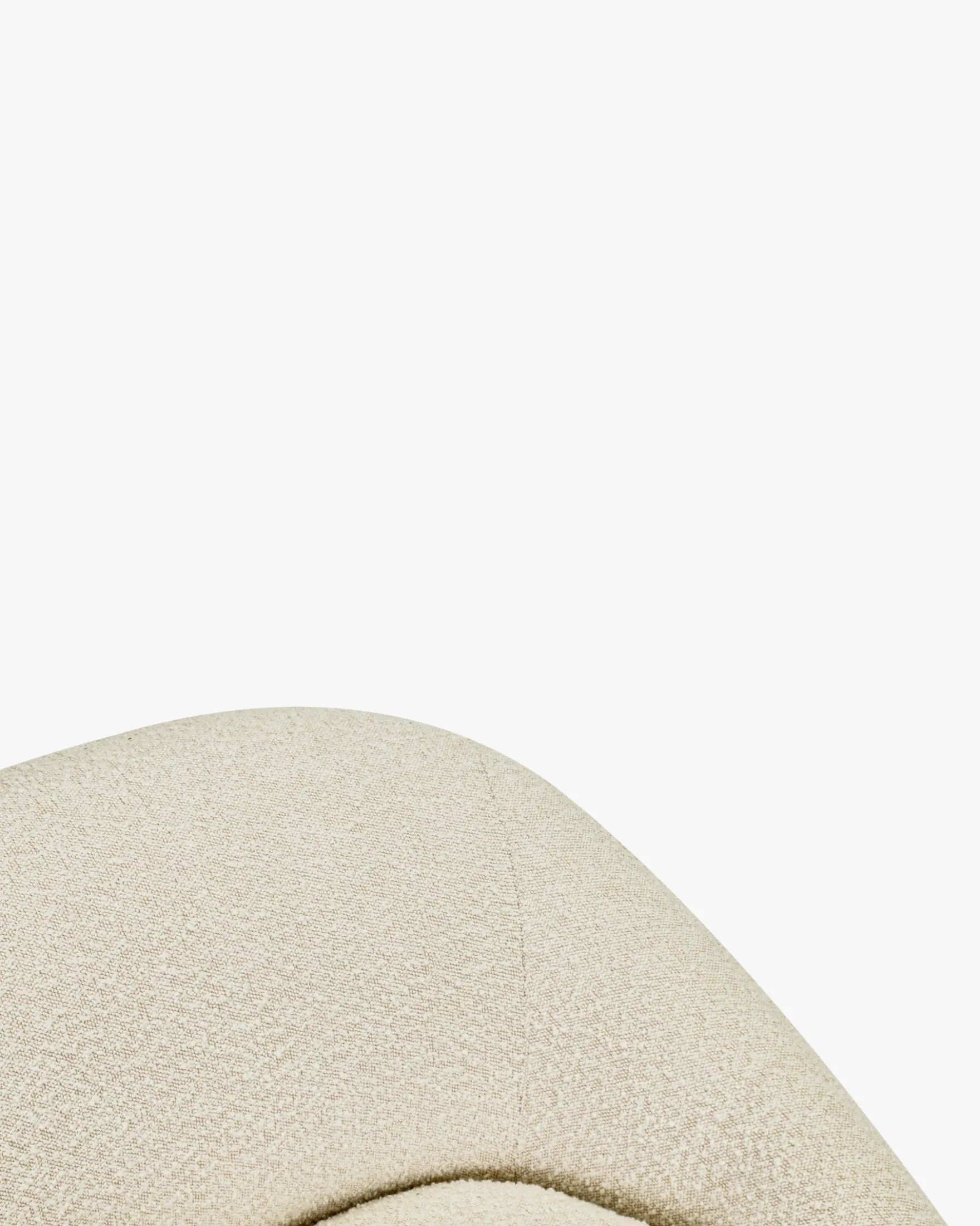 Fauteuil, Blanc avoine bouclé Neo
