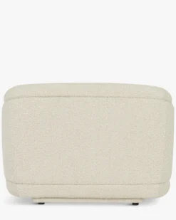 Fauteuil, Blanc avoine bouclé, 100x70 Volta