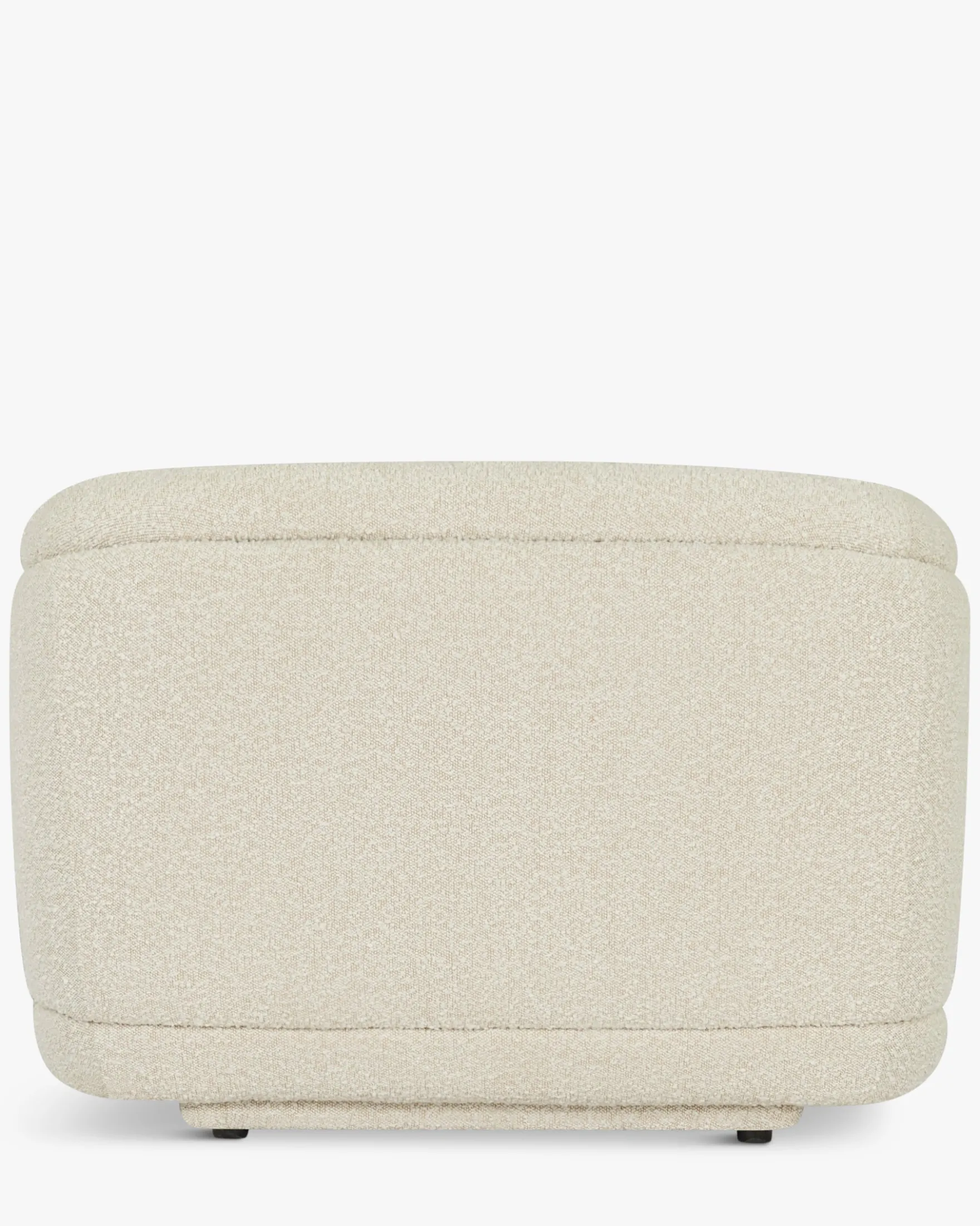 Fauteuil, Blanc avoine bouclé, 100x70 Volta