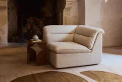 Fauteuil d'angle modulable, Beige sahara Pulp