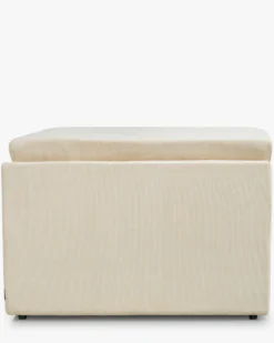 Fauteuil d'angle modulable, Beige pampa anti-tâches Paul