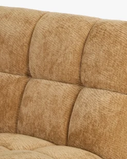 Fauteuil d'angle modulable, Camel crêpé Paul